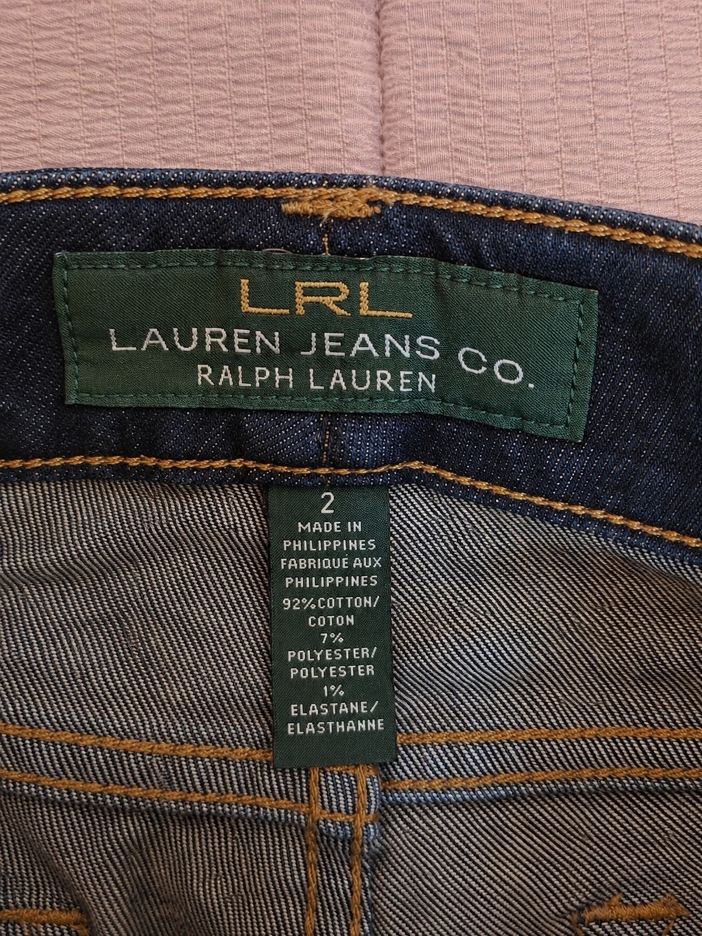 Ralph Lauren Dark Blue Straight-Leg Women's Jeans Size 2 - Picture 8 of 9